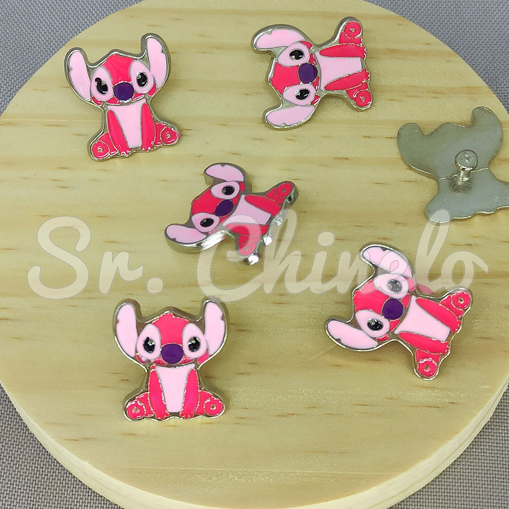 Piercing de Rebite, Stitch, Rosa Claro
