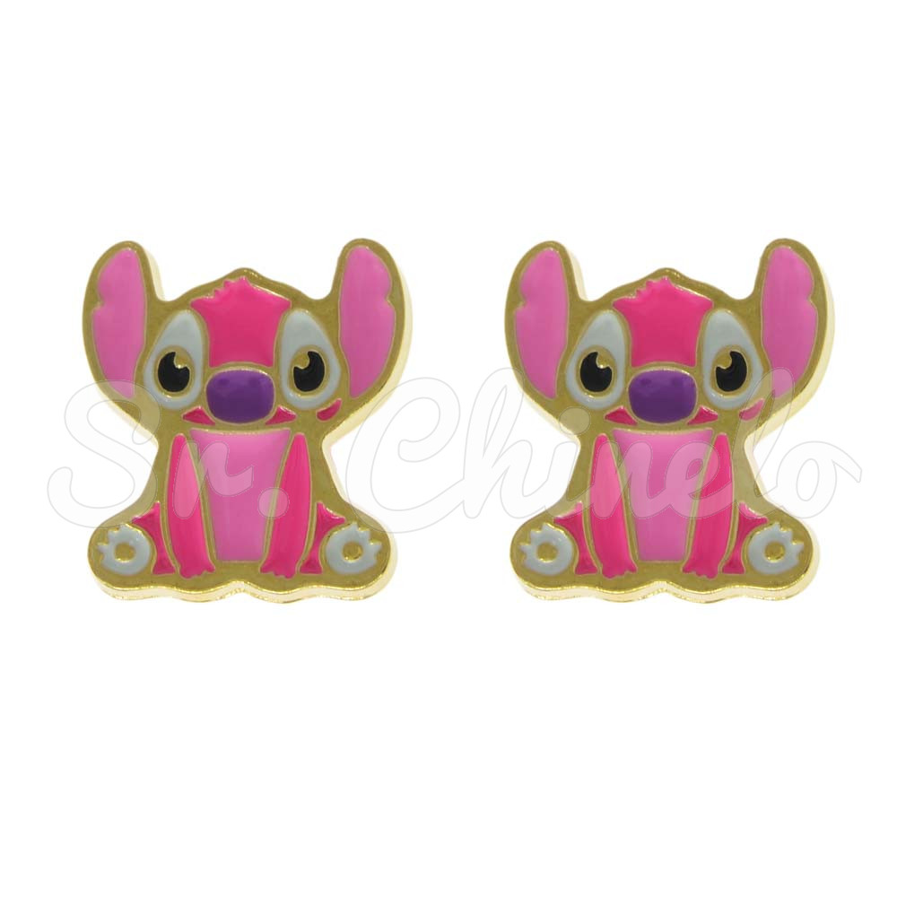 Piercing de Rebite, Stitch, Rosa/Rosa Claro/Roxo