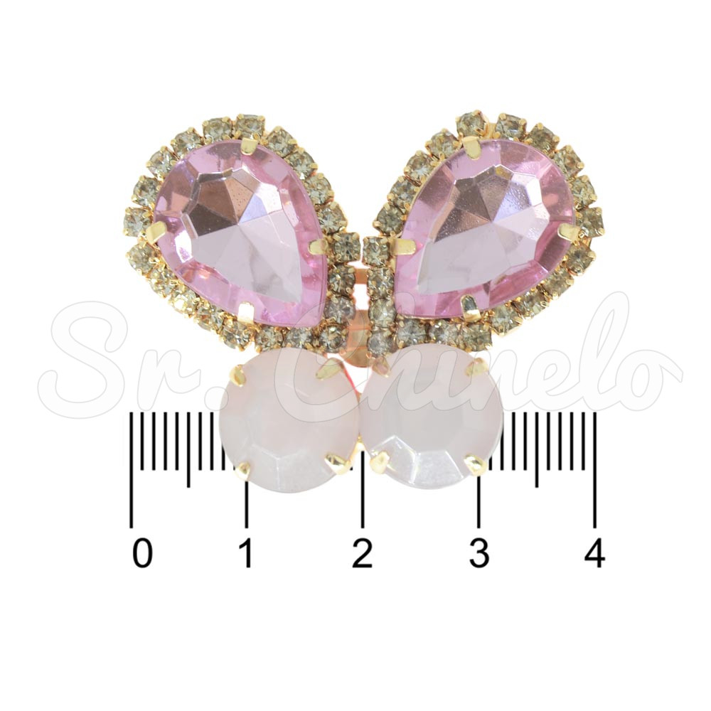 Piercing de Rebite, Banhado, Borboleta, Rosa