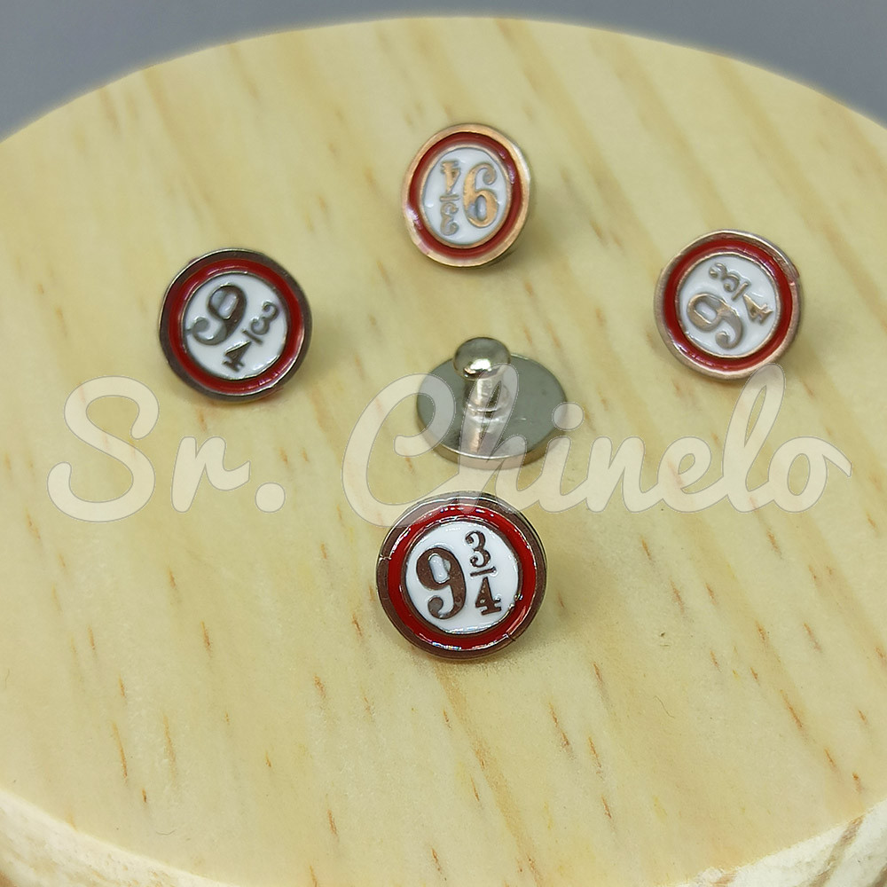 Piercing de Rebite, Plataforma 9 3/4, Branco/Vermelho