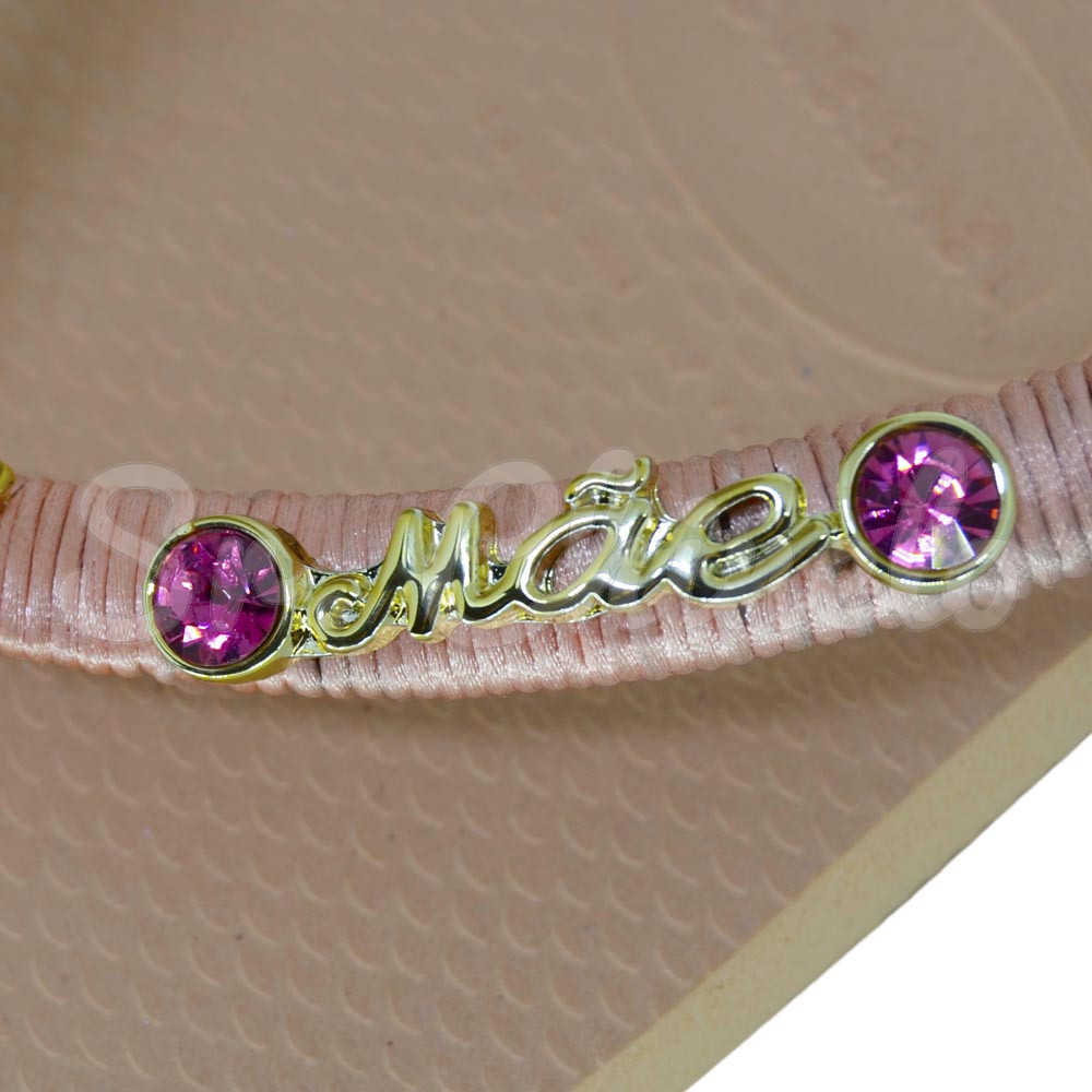 Piercing de Rebite, Mãe, Strass Light Rosé