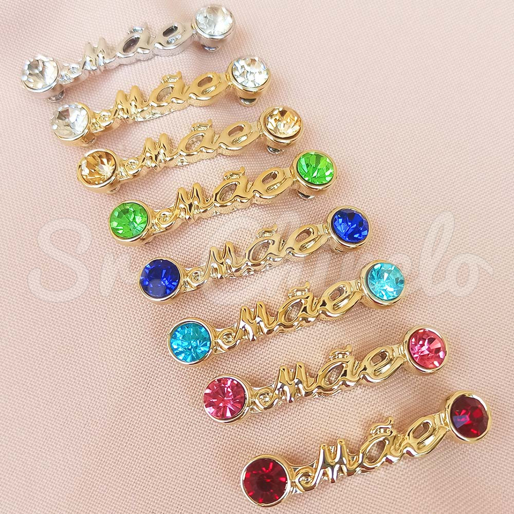 Piercing de Rebite, Mãe, Strass Cristal