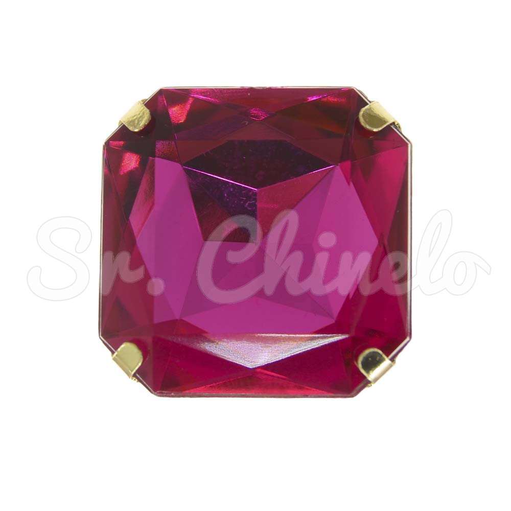 Piercing de Rebite, Quadrado, Rosa