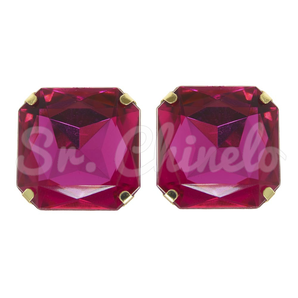 Piercing de Rebite, Quadrado, Rosa