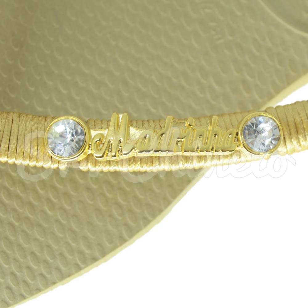 Piercing de Rebite, Madrinha, Ouro, Cristal