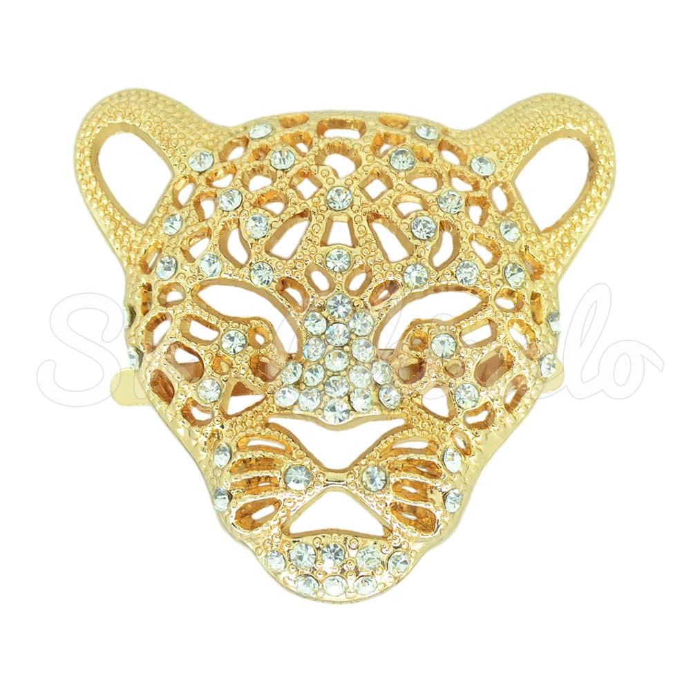 Piercing de Garra, Onça, Ouro, Cristal