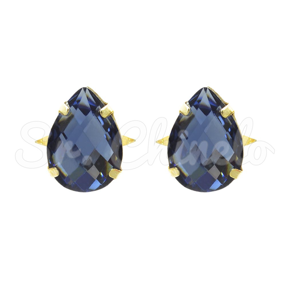 Piercing de Garra, Gota, Ouro, Azul Marinho