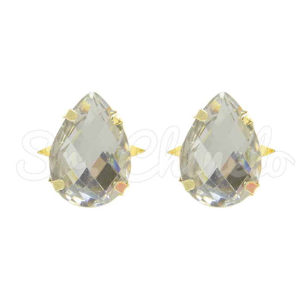 Piercing de Garra, Gota, Ouro, Cristal
