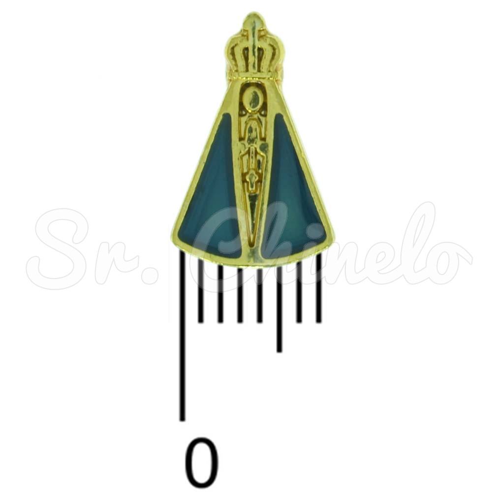 Passante, N. Sra. Aparecida, Ouro/Azul