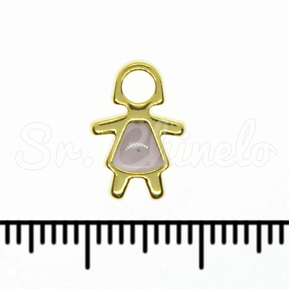Pingente, Menina, Ouro