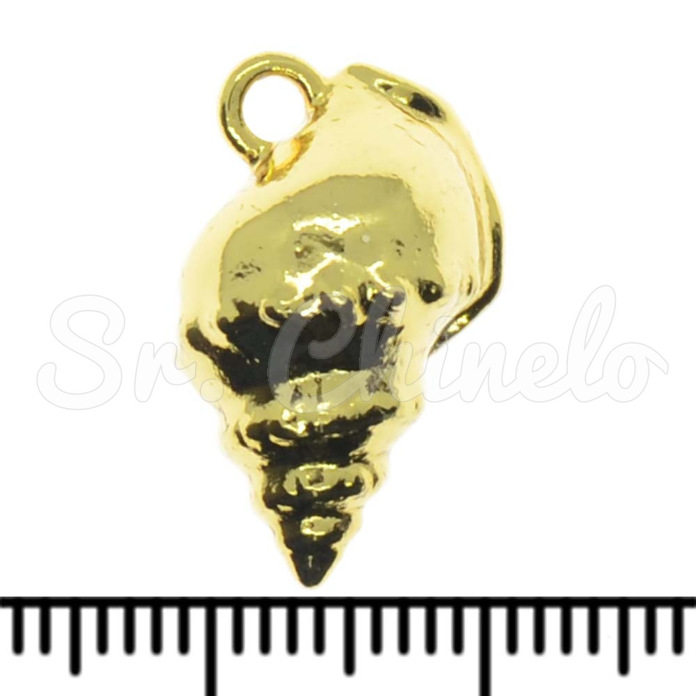 Pingente, Concha, Ouro