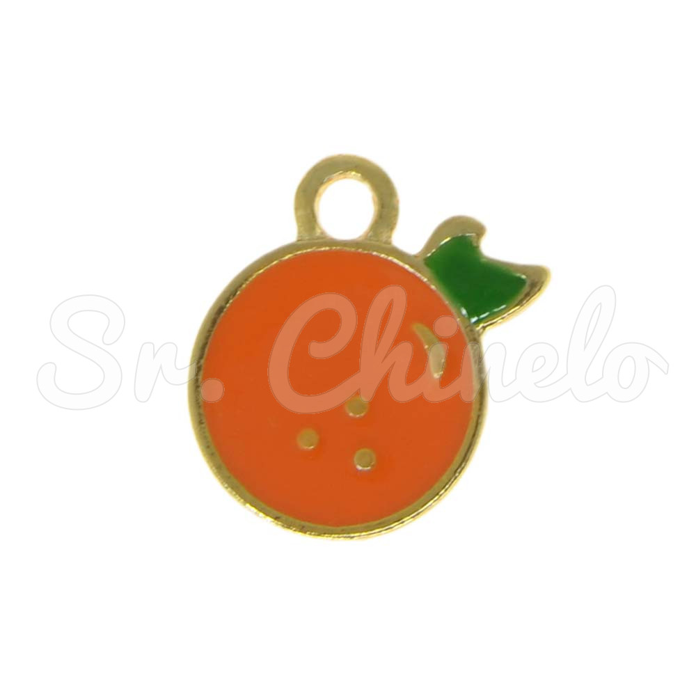 Pingente, Laranja, Ouro, Laranja/Verde
