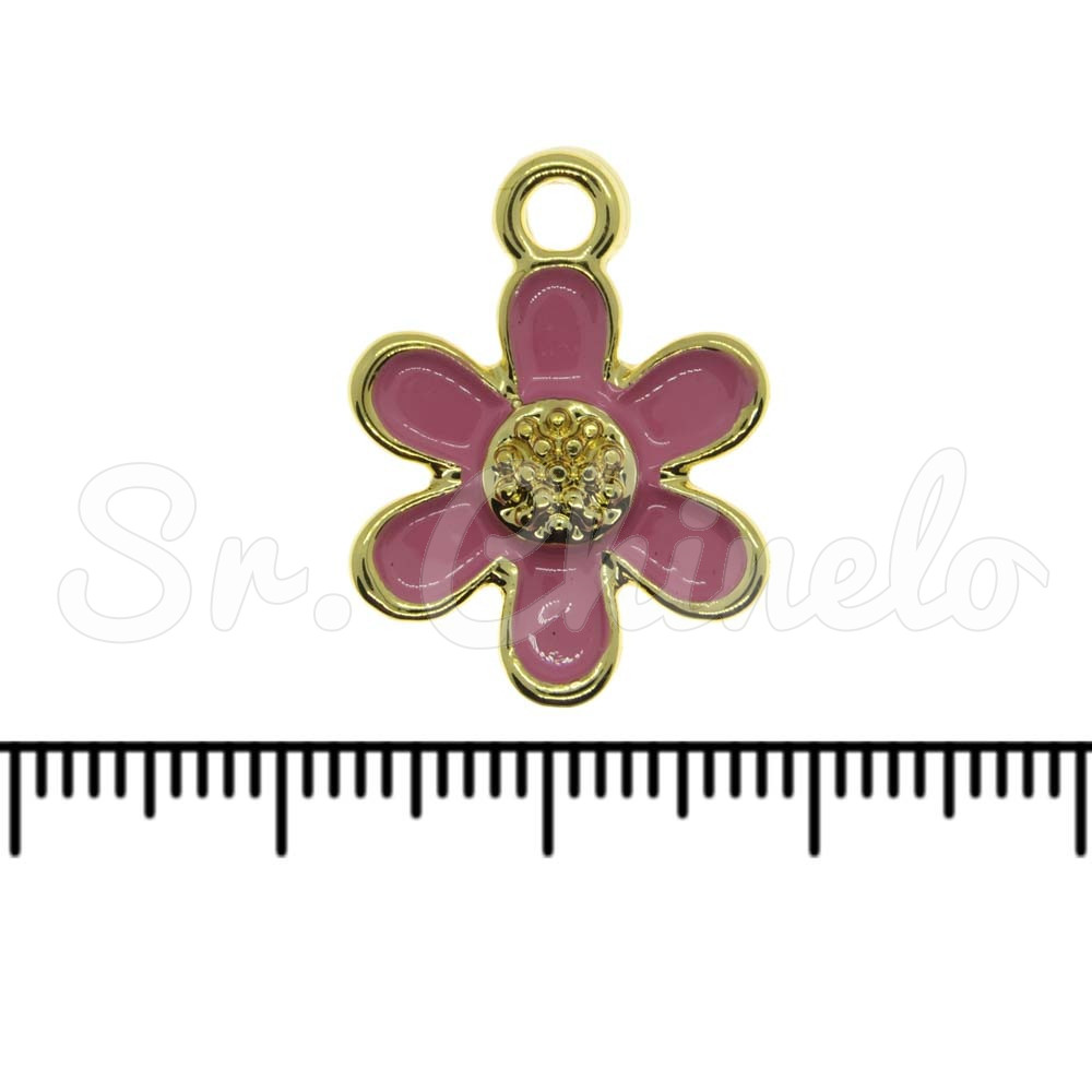 Pingente, Flor, Ouro, Rosa