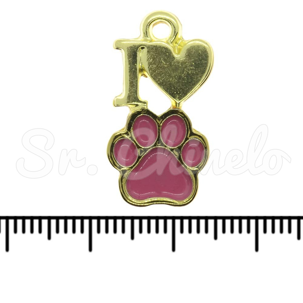 Pingente, Patinha, Ouro, Rosa