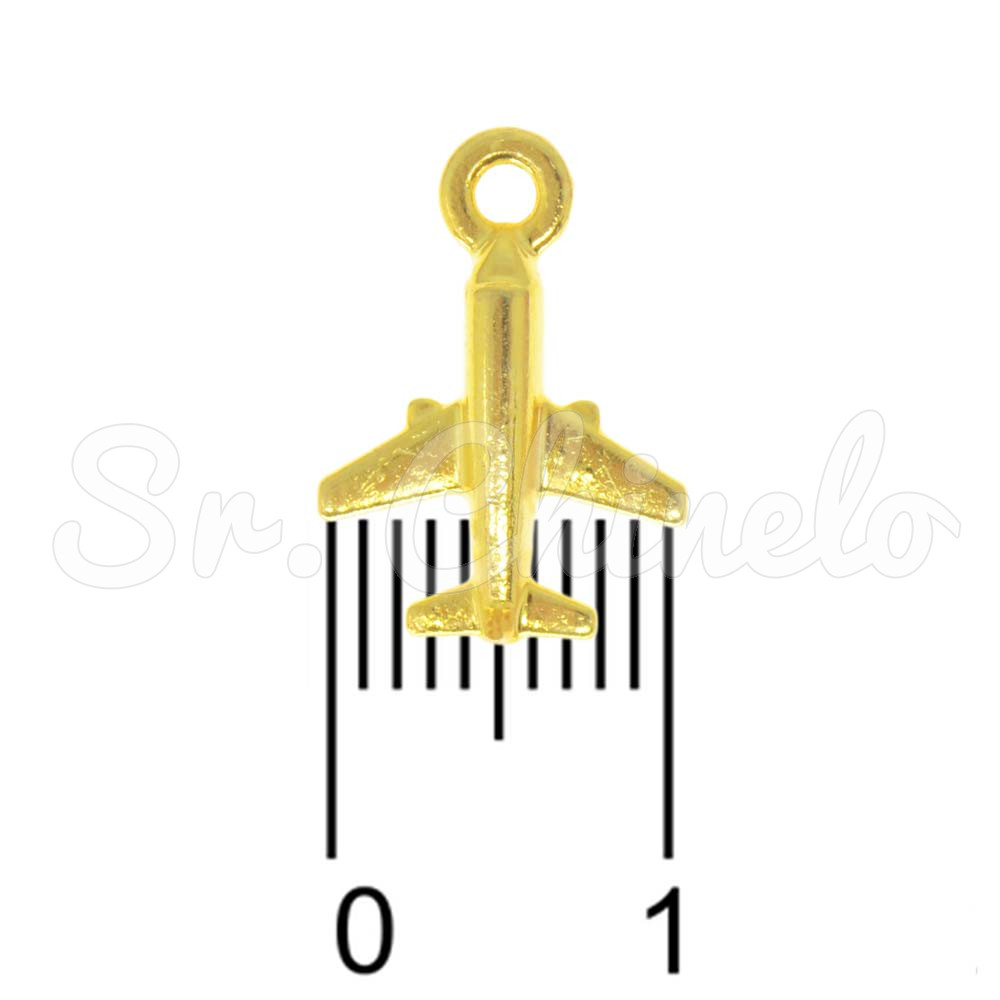 Pingente, Avião, Ouro