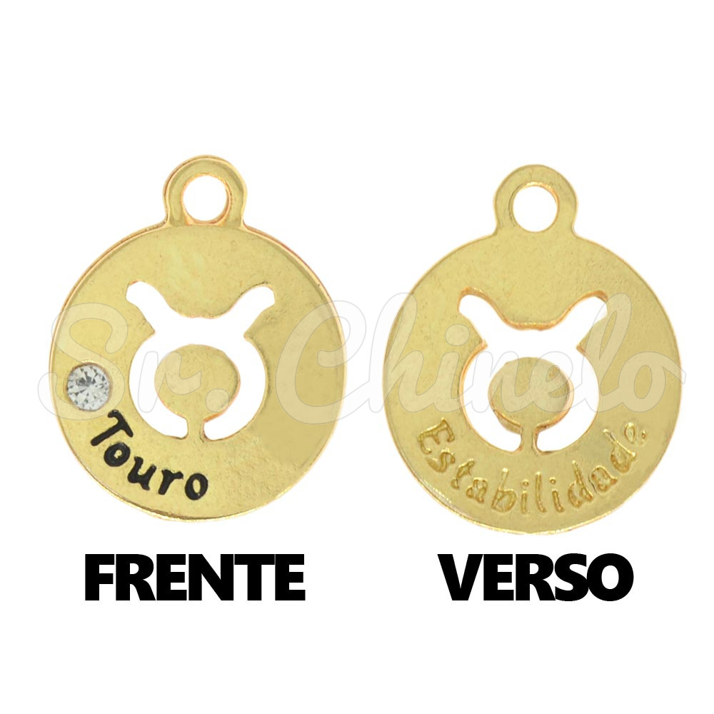 Pingente, Signo Touro, Ouro