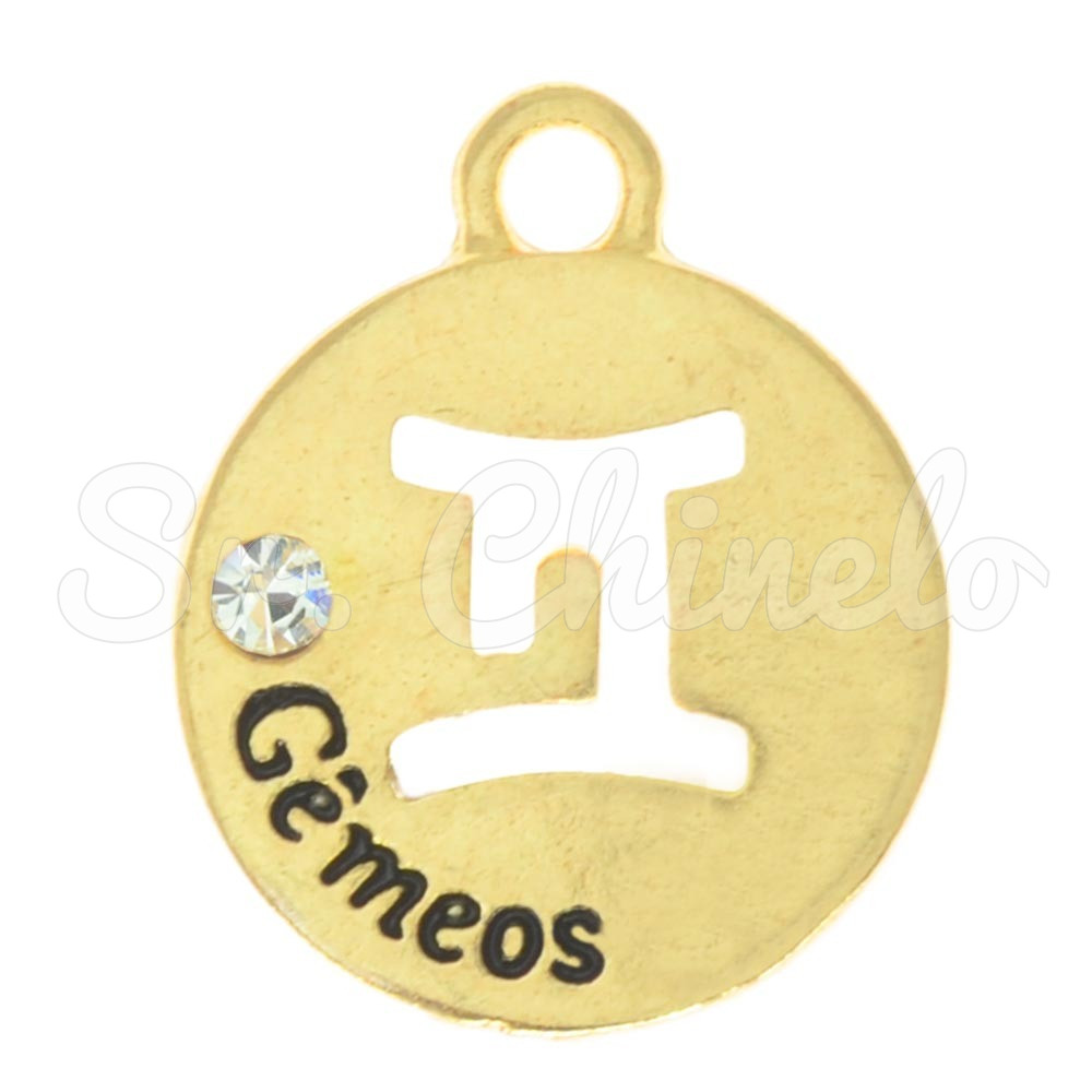 Pingente, Signo Gêmeos, Ouro
