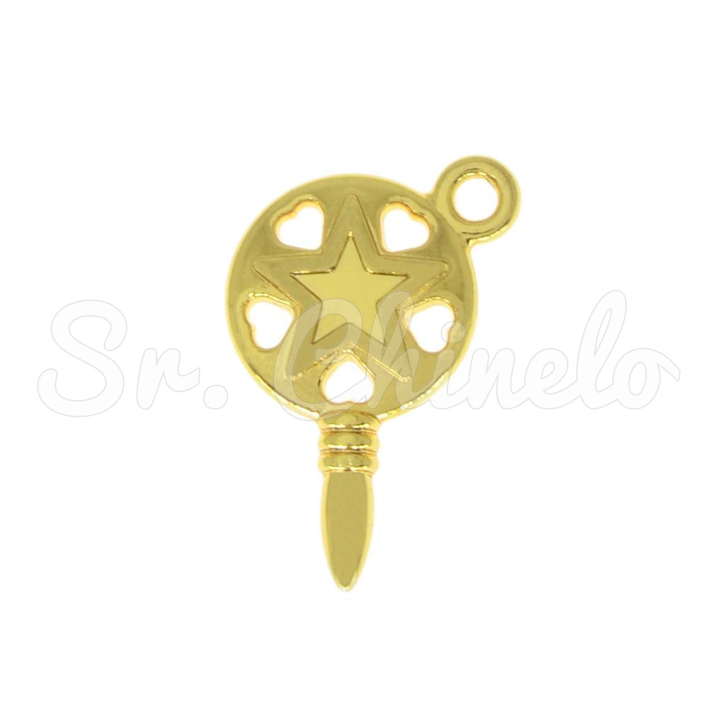 Pingente, Espelho Orixás, Ouro