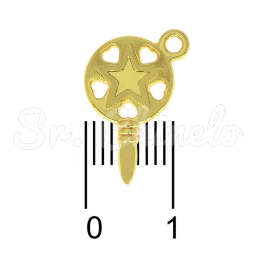 Pingente, Espelho Orixás, Ouro