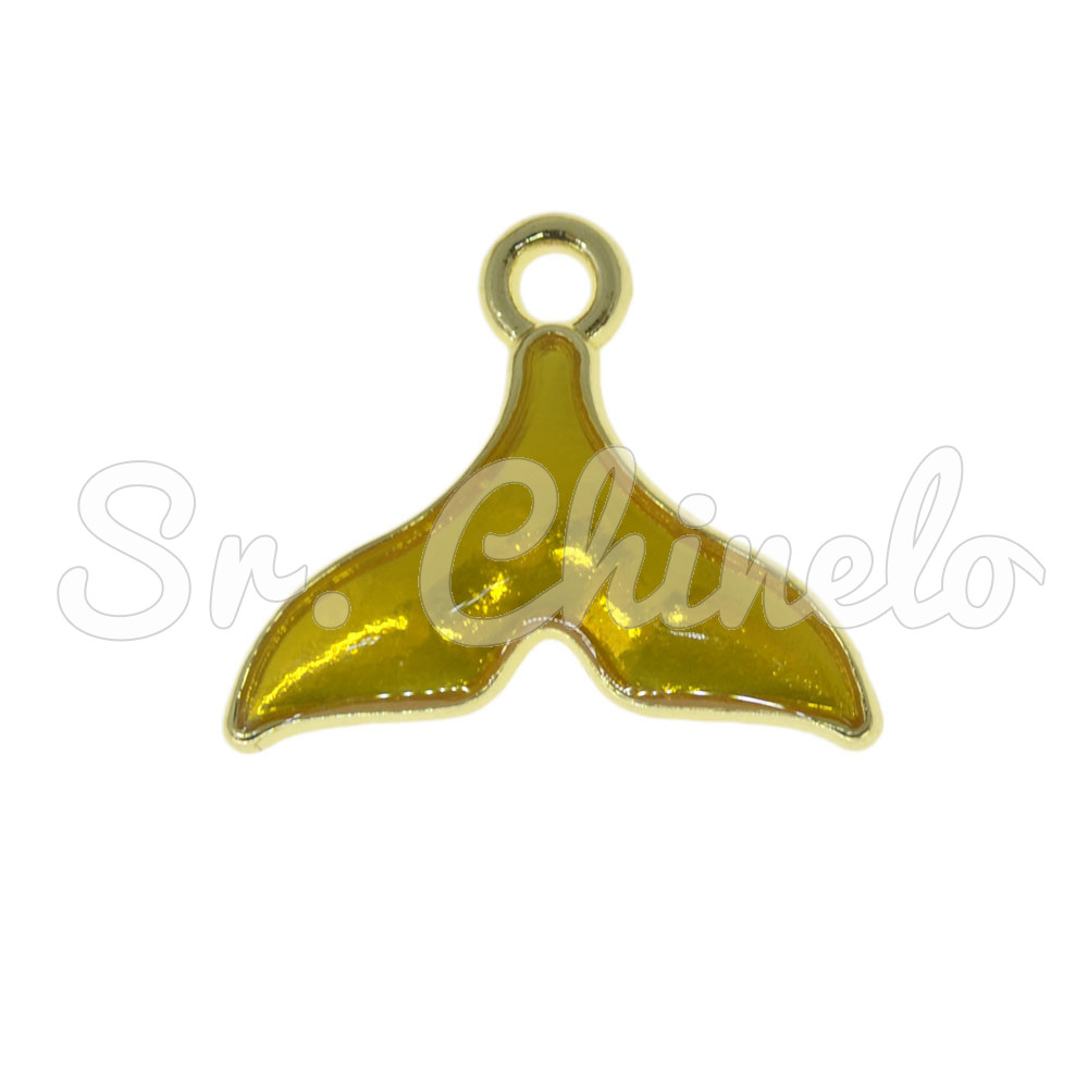 Pingente, Rabo de Sereia, Ouro/Amarelo