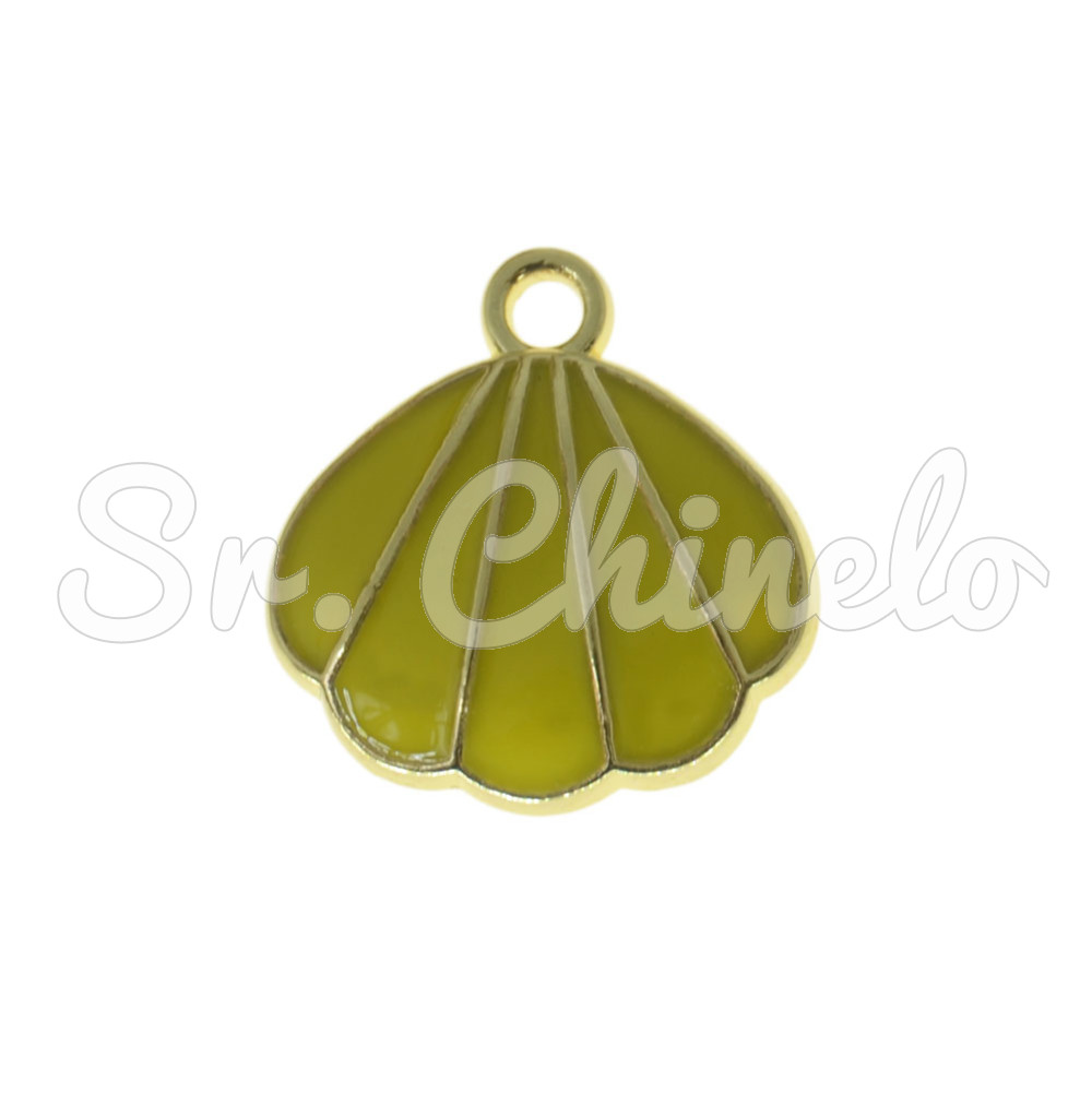 Pingente, Concha, Ouro/Amarelo