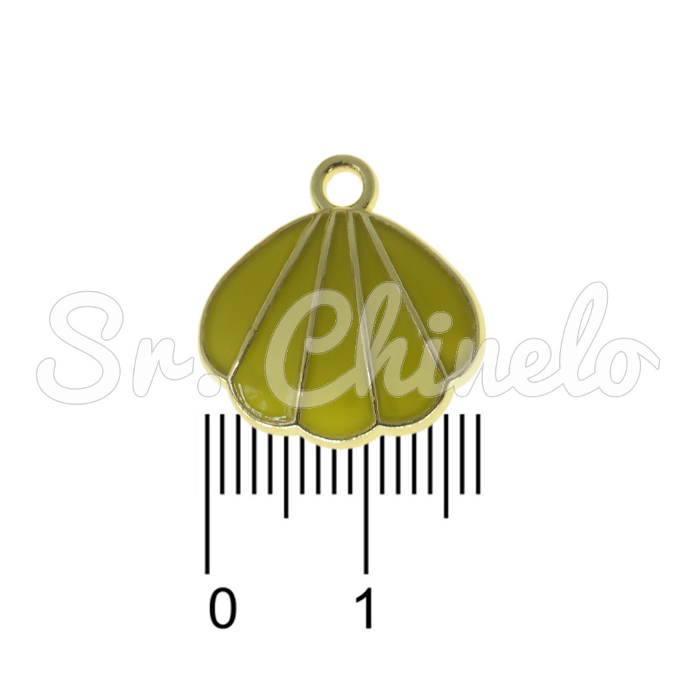 Pingente, Concha, Ouro/Amarelo