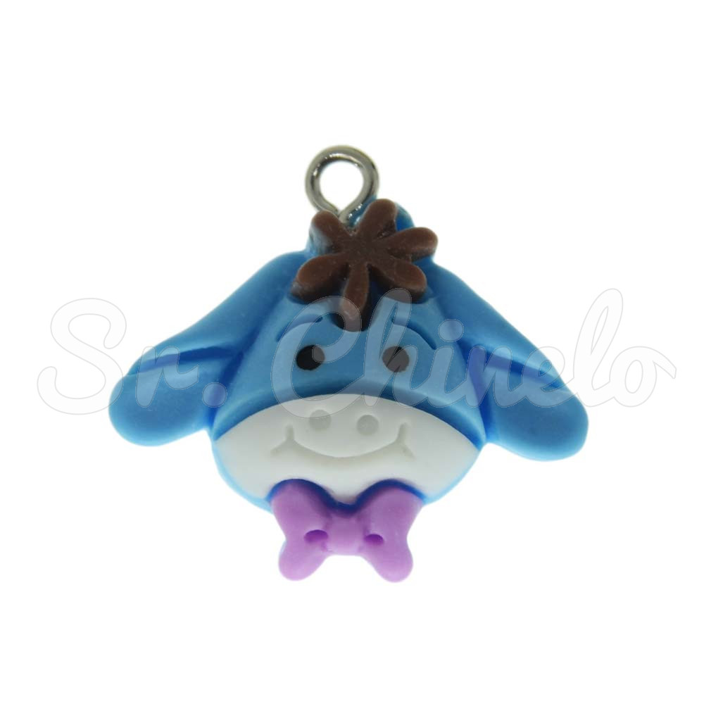 Pingente, Resina, Bisonho, Azul