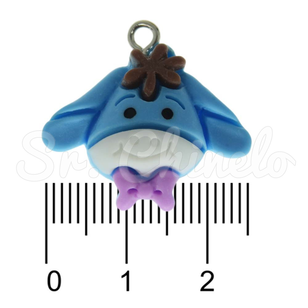 Pingente, Resina, Bisonho, Azul