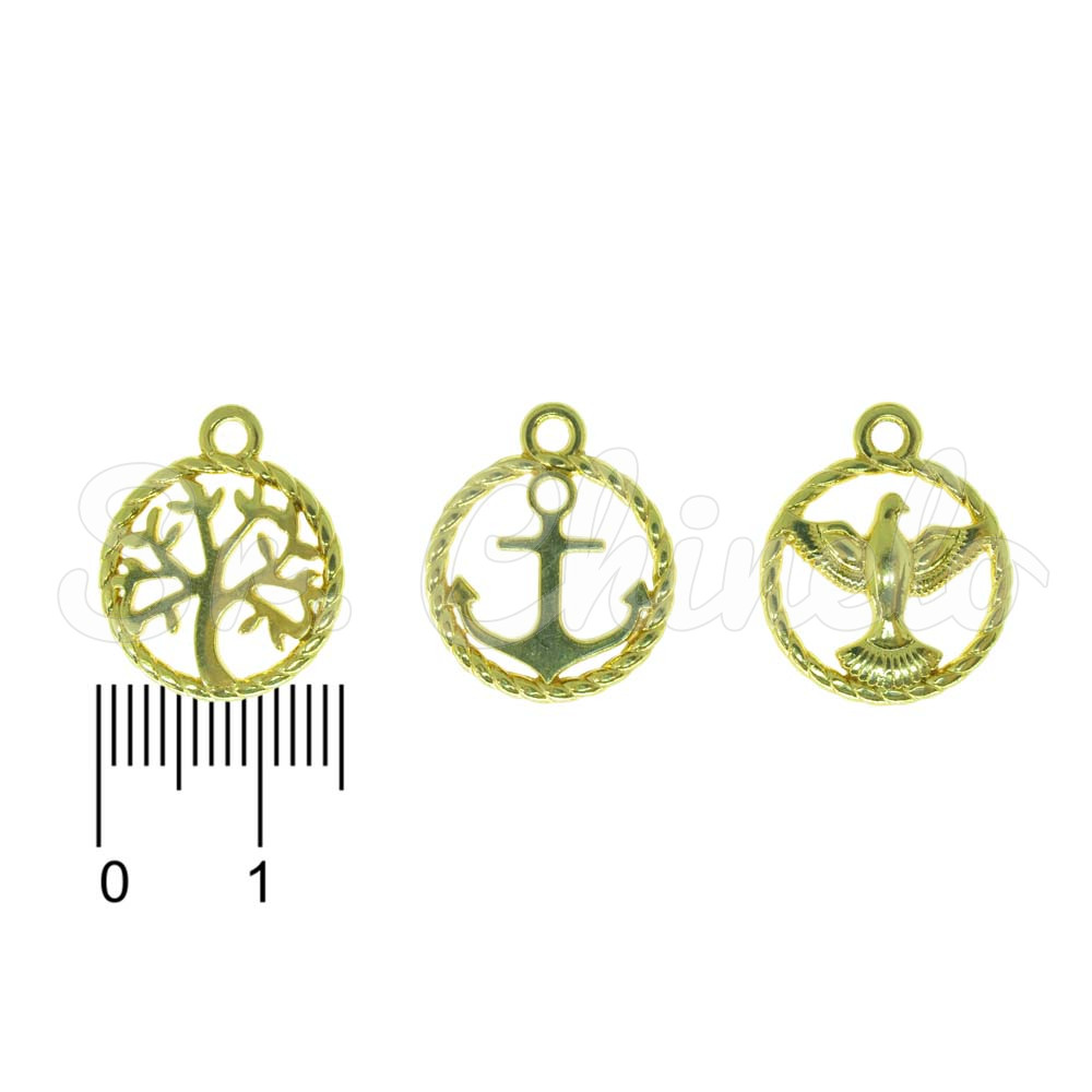 Kit Pingente, Princípios da Vida, Ouro
