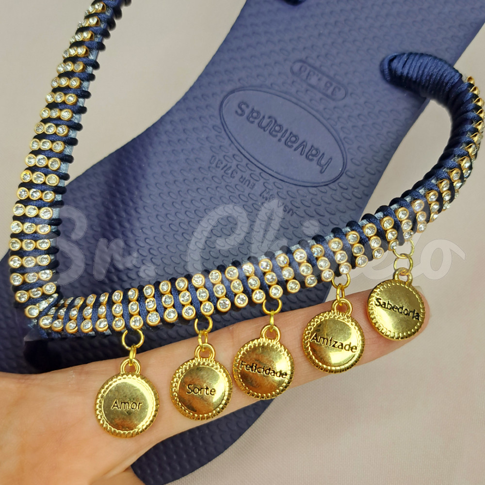 Kit Pingente, Medalhas Desejos, Ouro