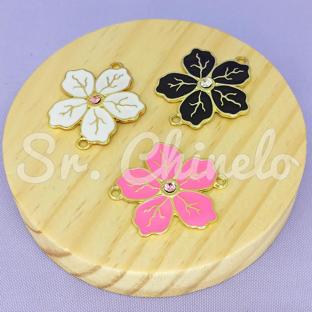 Piercing de Passantes, Flor, Ouro, Rosa