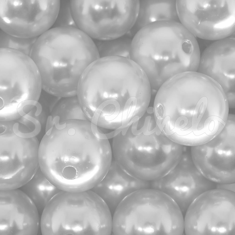 Pérola ABS, 16mm, Branco