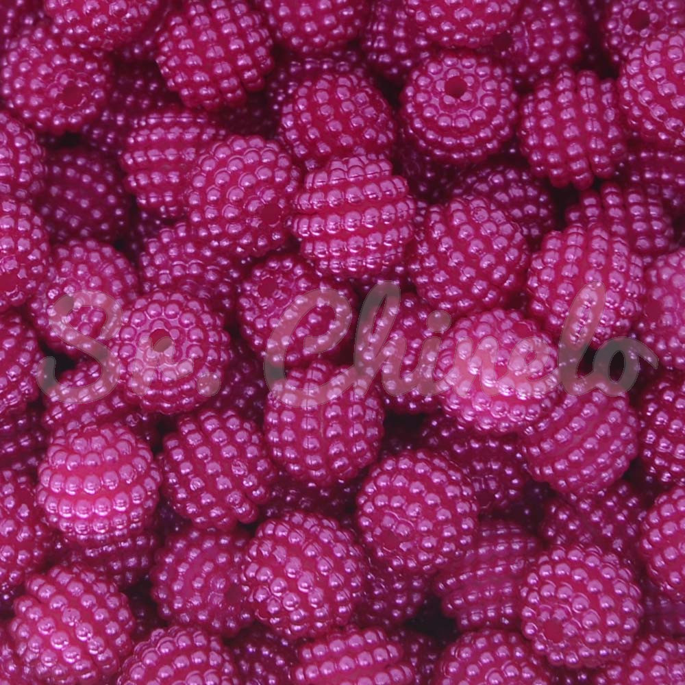 Pérola Craquelada Amora, 10mm, Rosa Pink