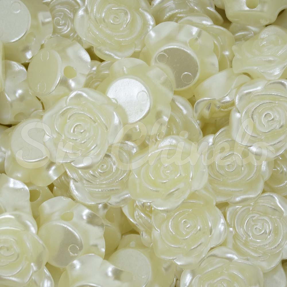 Flor ABS, 16mm, Creme