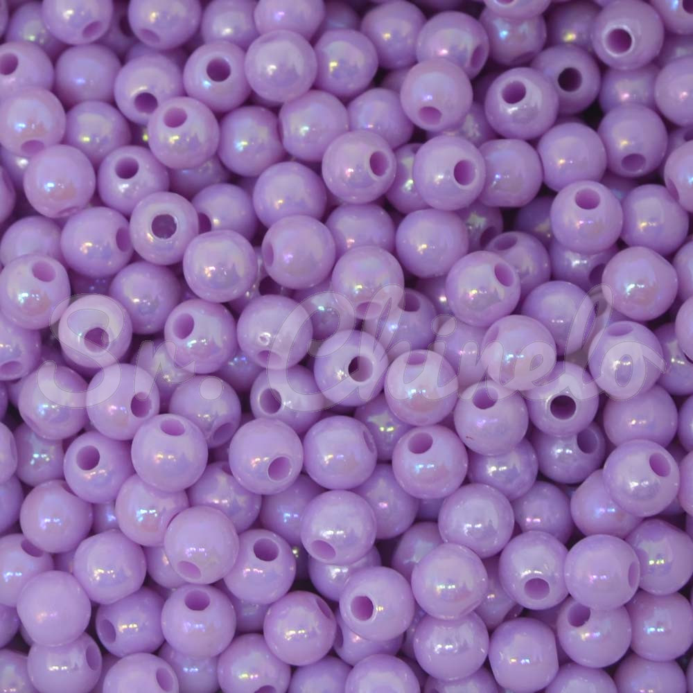 Pérola Irisada, 06mm, Lilás