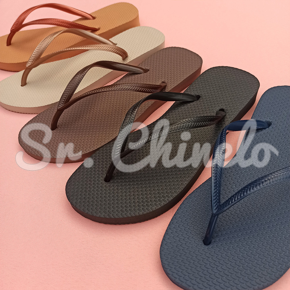 Chinelo Slim, Sr.Chinelo, 100% Borracha, Areia
