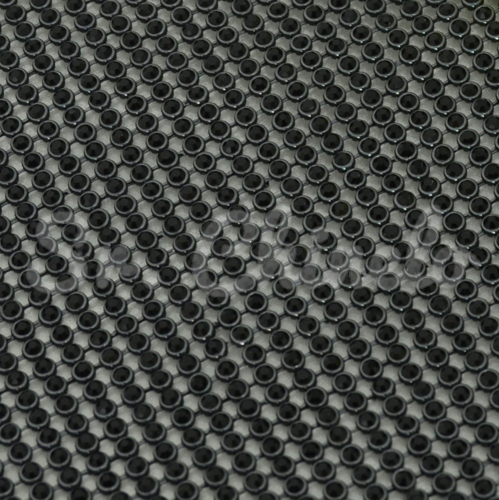 Manta de Strass, Grafite, Strass Preto