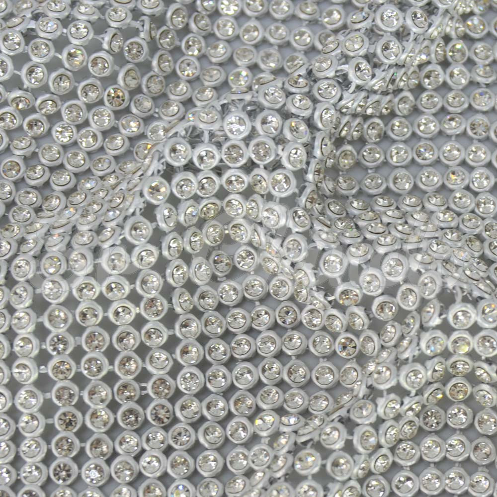 Malha de Strass, Prata, Cristal