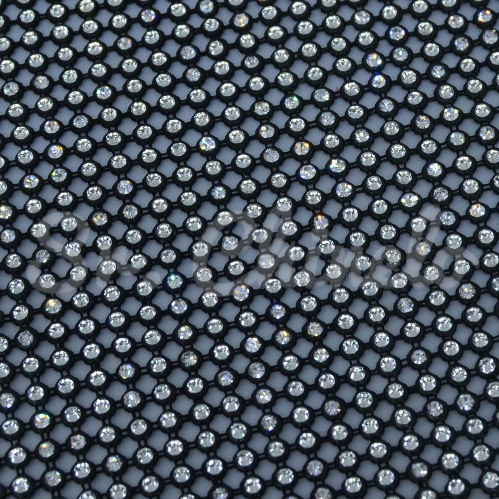 Malha de Strass, Grafite, Cristal