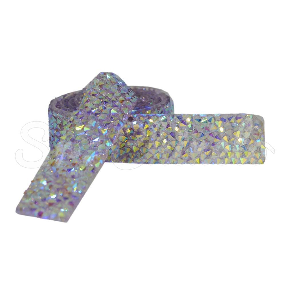 Tira de Strass, 15mm, Lilás