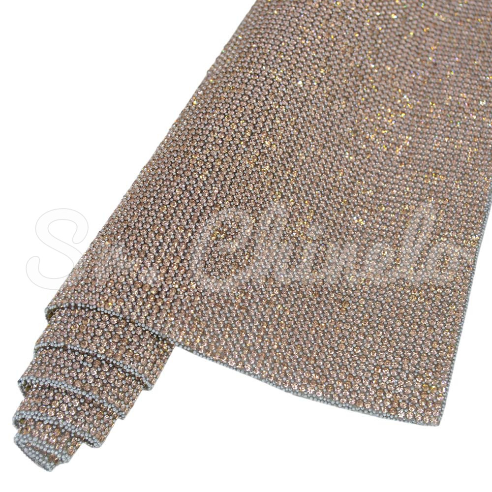 Manta de Vidro, Strass, Rosé/Prata