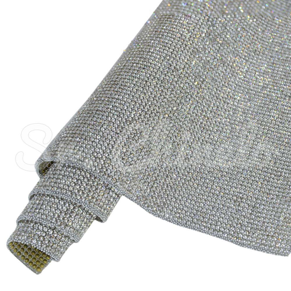 Manta de Vidro, Strass, Cristal/Prata