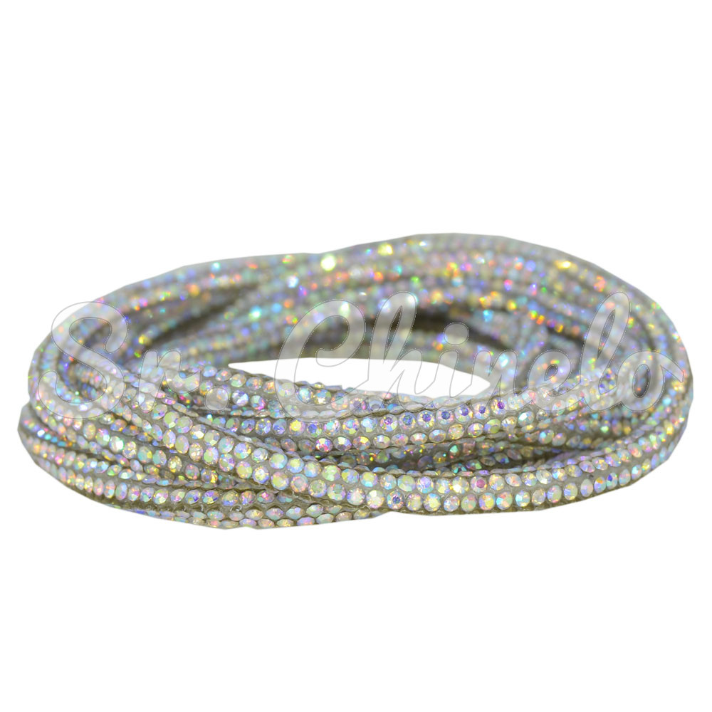Tubo de Strass, 04mm, Fini para Cadarços, Furtacor