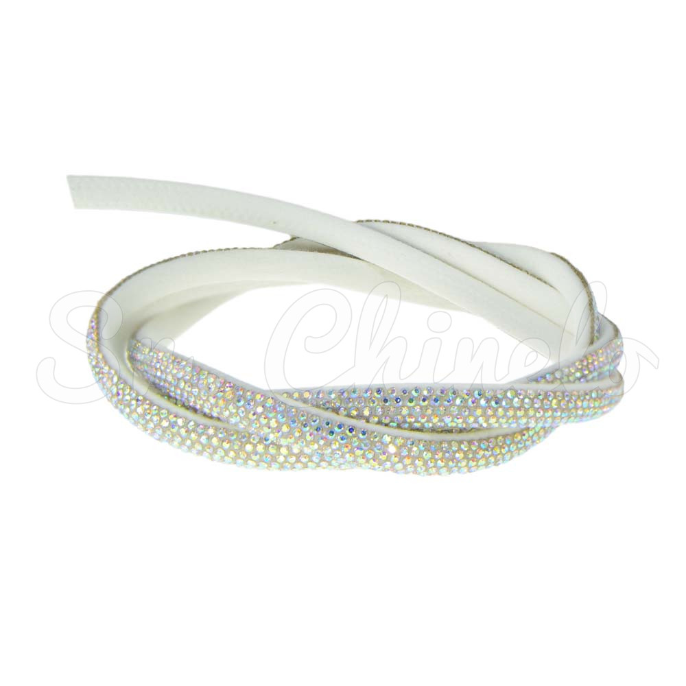 Tubo de Strass Meia Cana, 06mm, Furtacor