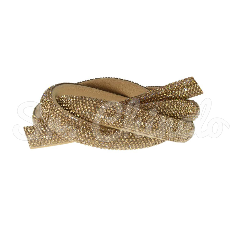 Tubo de Strass Meia Cana, 12mm, Grafite