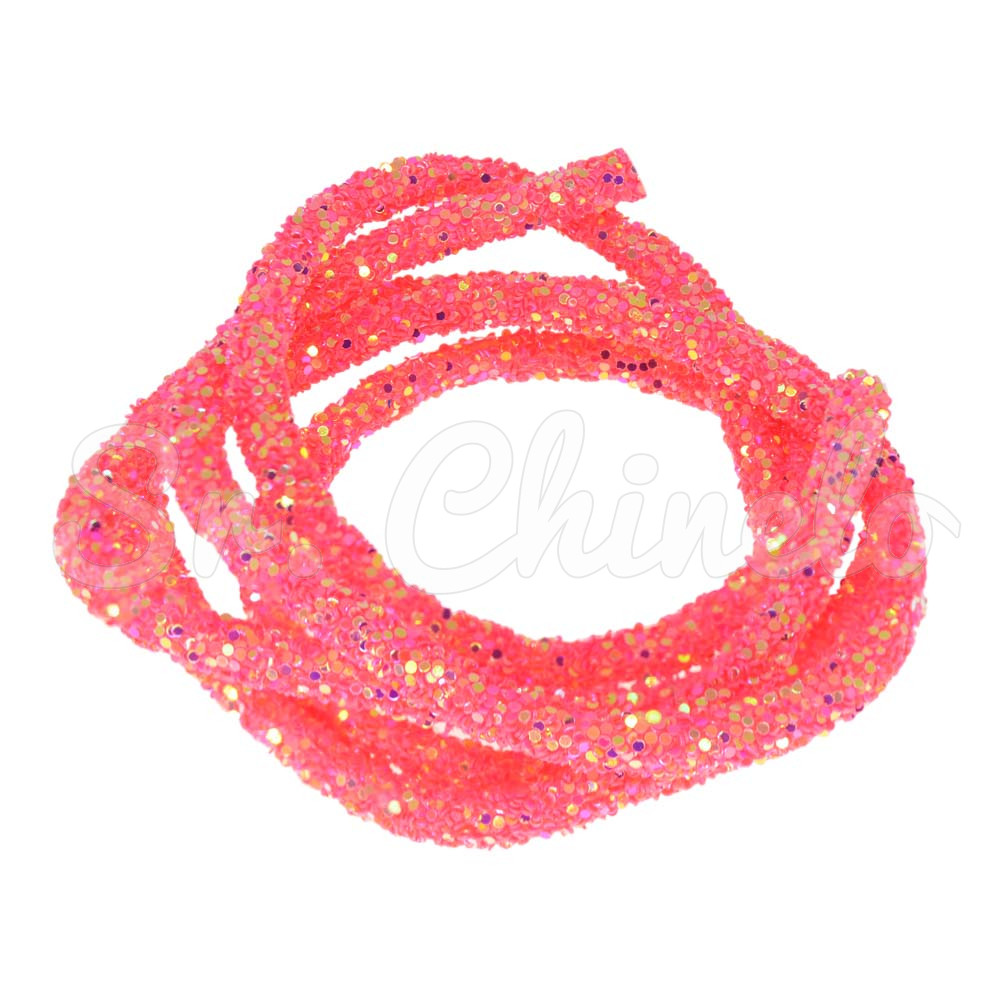 Tubo de Paetê, 06mm, Coral