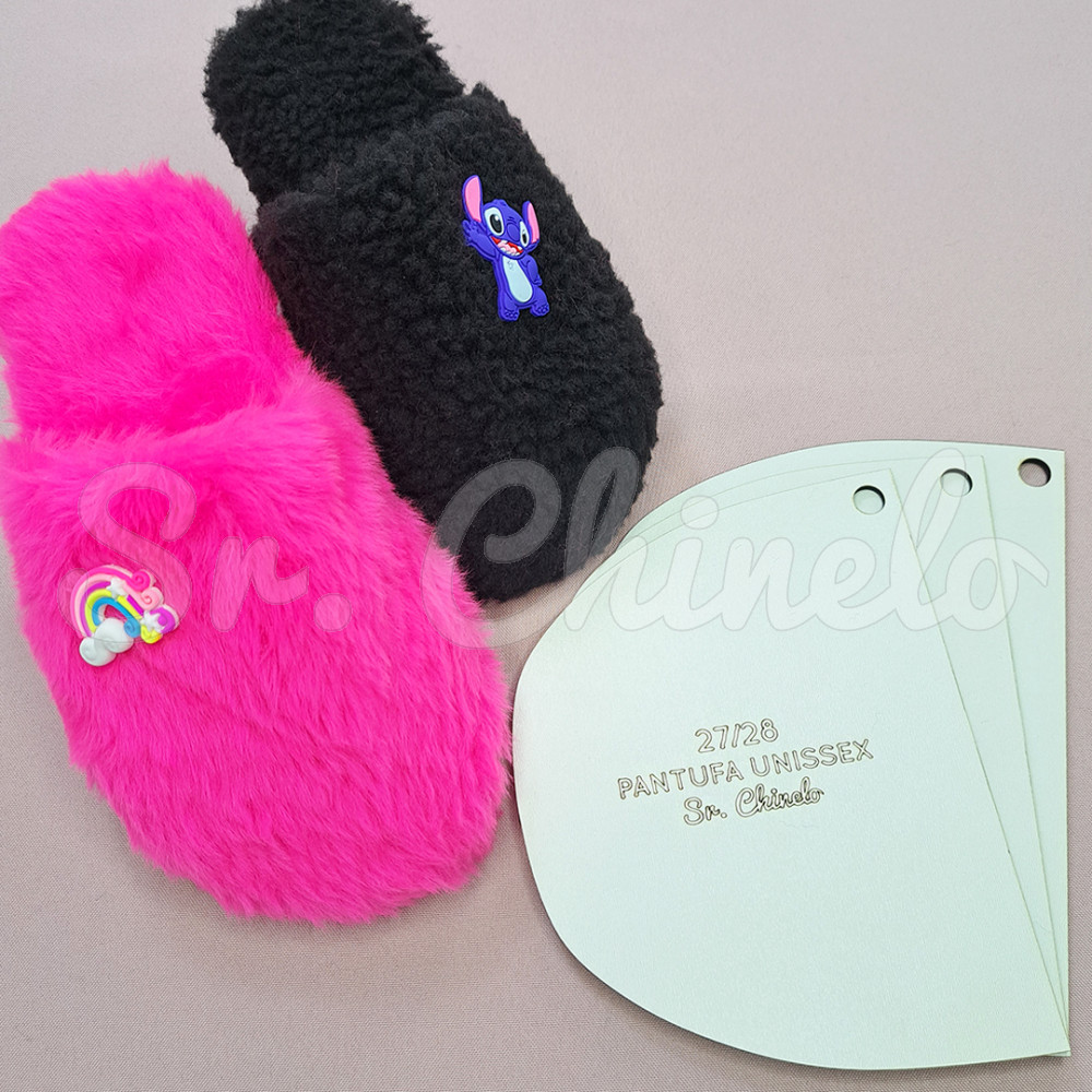 Molde MDF, Pantufa Unissex Infantil