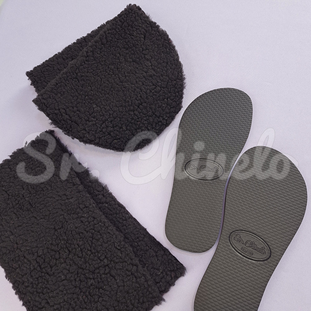Kit Pantufa Unissex, Preto