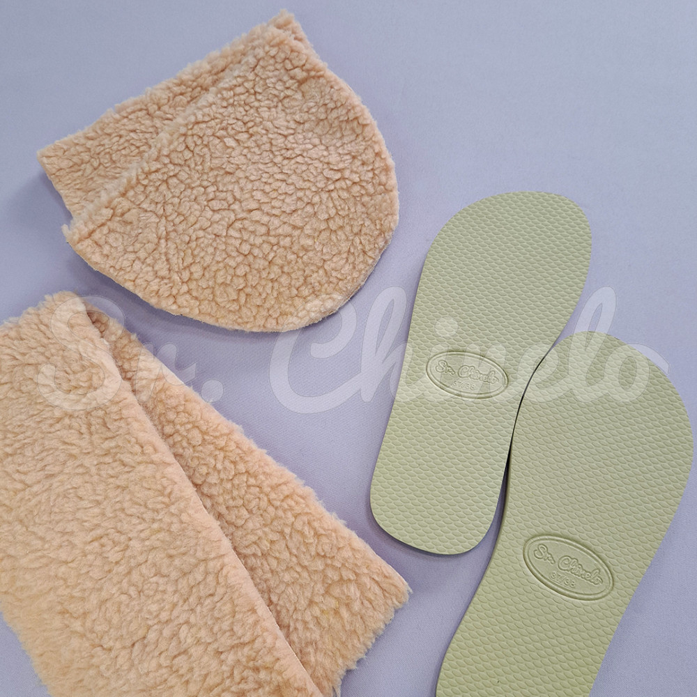 Kit Pantufa Unissex, Rosa Pó