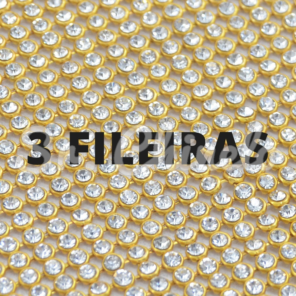 Manta de Strass, Ouro, Cristal